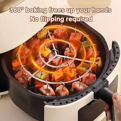 🥩Air Fryer Barbecue Grill Vertical Barbecue Kebab🍤